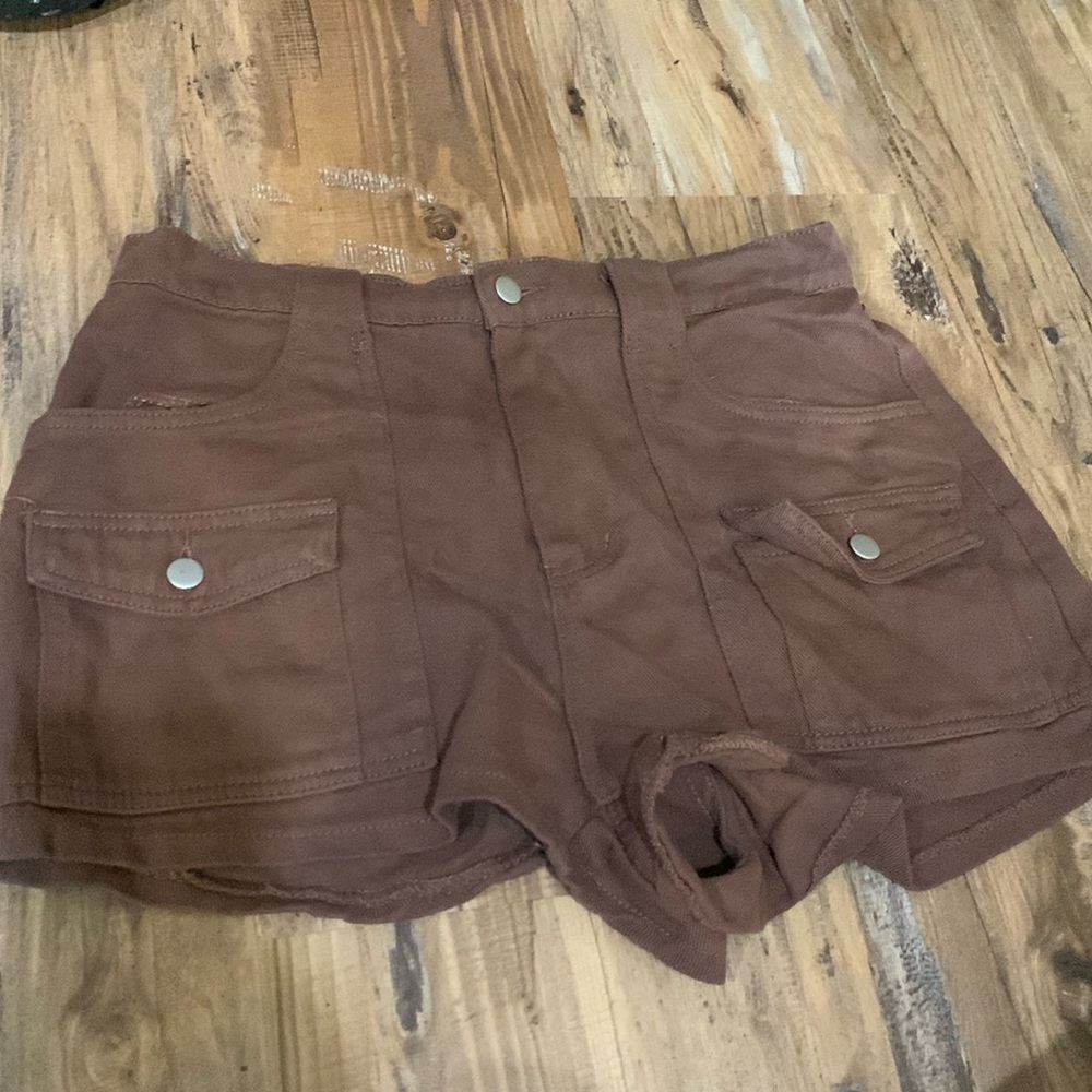 SHEIN brown jean shorts women’s size 0XL
